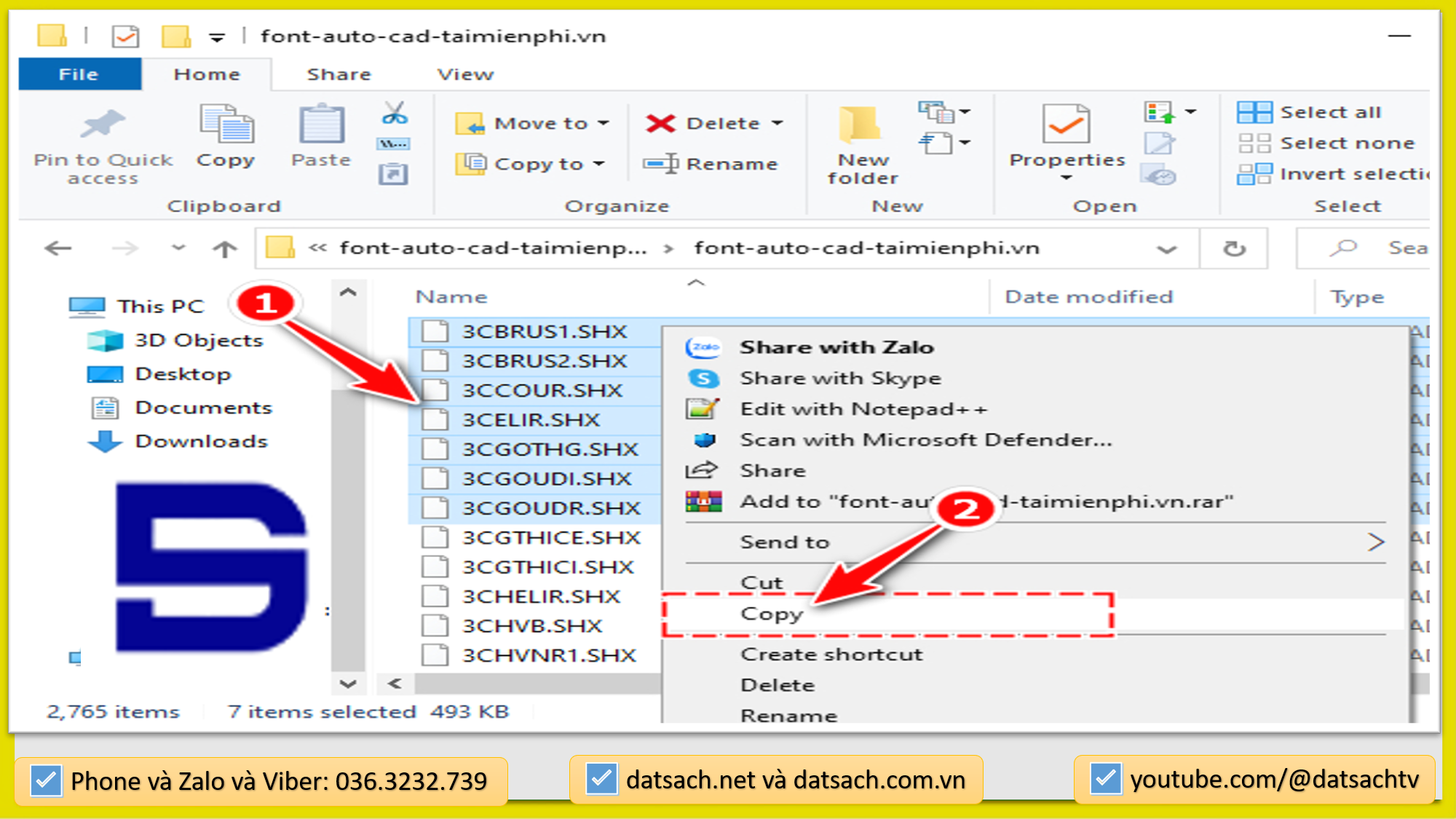 Tải Font đầy đủ cho AutoCad 2021 dành cho sinh viên học sinh