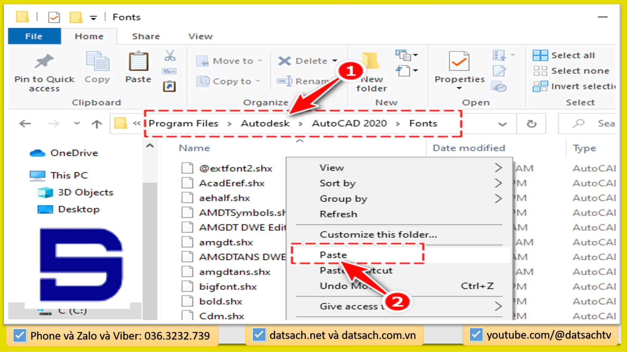 Tải Font đầy đủ cho AutoCad 2021 dành cho sinh viên học sinh
