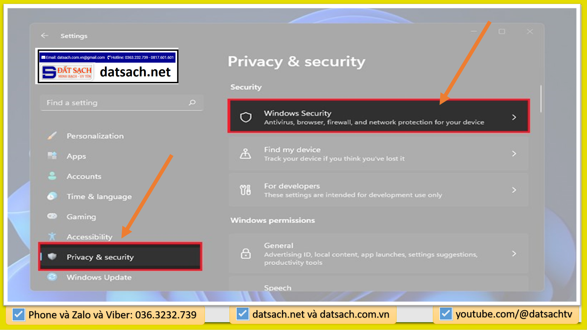 Cách tắt Bảo Vệ và Diệt Vi Rút của Windows Security trong Cài đặt (Settings)