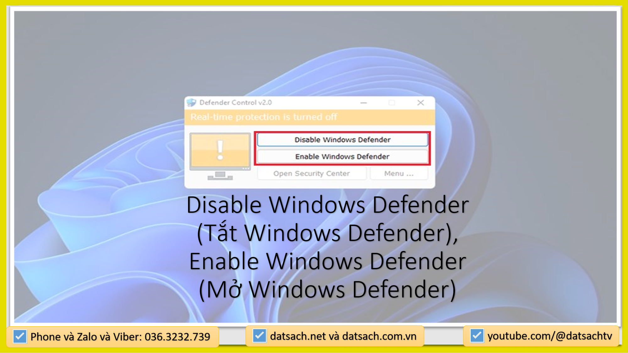 Cách tắt Bảo Vệ và Diệt Vi Rút của Windows Security trong Cài đặt (Settings)