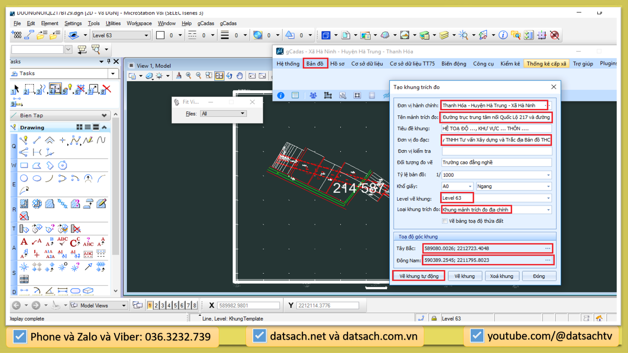 Biên Tập Bản Đồ, Xuất Hồ Sơ Trích Đo GPMB gCadas