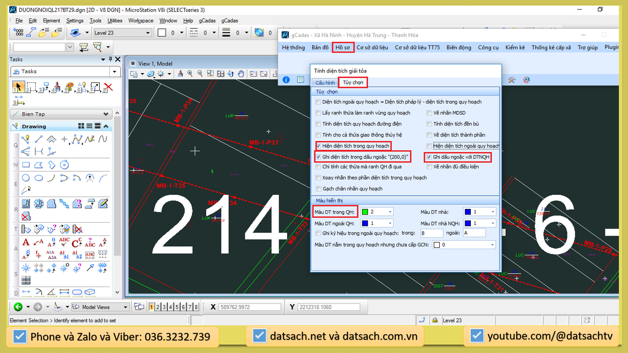 Biên Tập Bản Đồ, Xuất Hồ Sơ Trích Đo GPMB gCadas