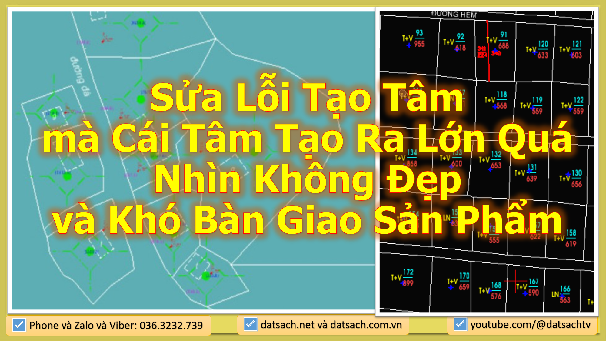 ♥️ 6. Sửa Lỗi Tạo Tâm mà Cái Tâm Tạo Ra Lớn Quá Nhìn Không Đẹp và Khó Bàn Giao Sản Phẩm