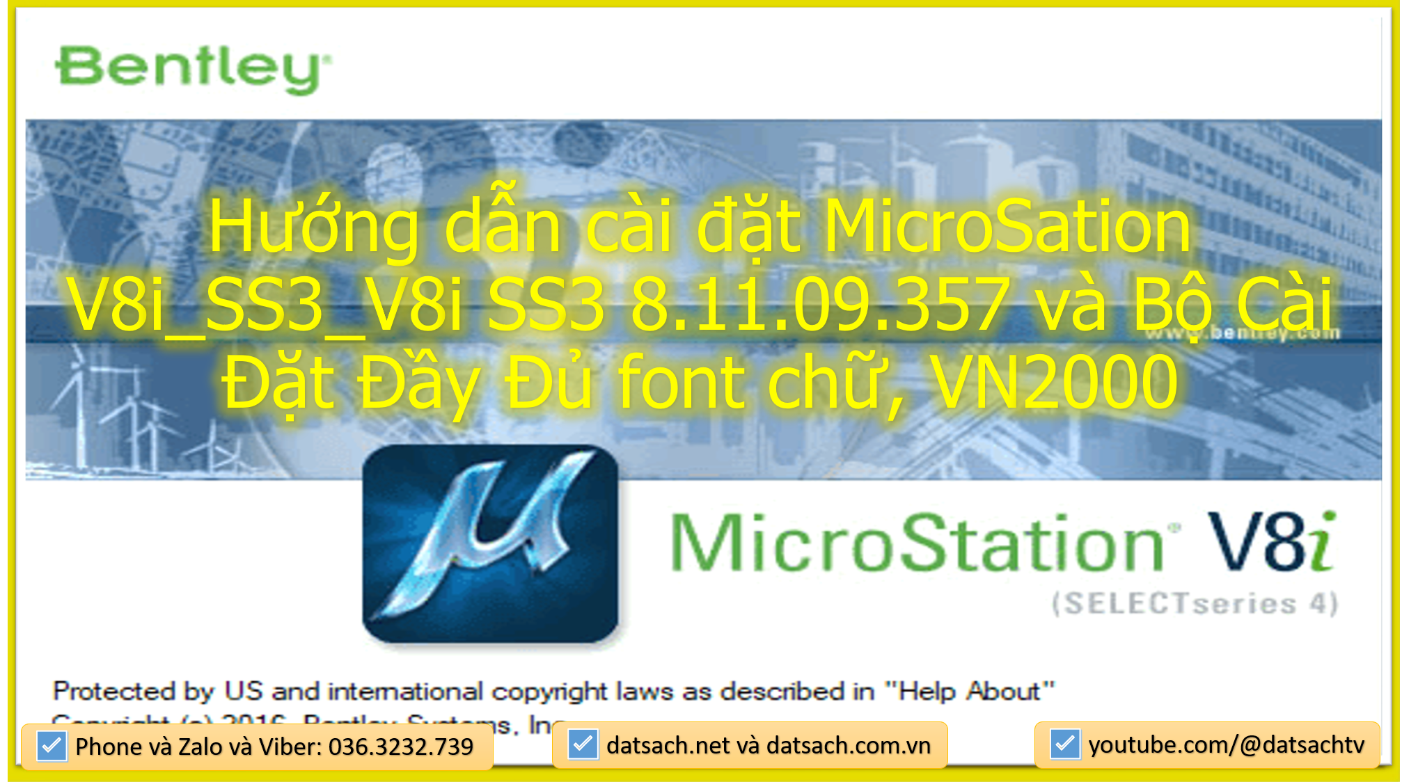Hướng dẫn cài đặt MicroSation V8i_SS3_V8i SS3 8.11.09.357 và Bộ Cài Đặt Đầy Đủ font chữ, VN2000 1 Hướng dẫn cài đặt MicroSation V8i_SS3_V8i SS3 8.11.09.357 và Bộ Cài Đặt Đầy Đủ font chữ, VN2000