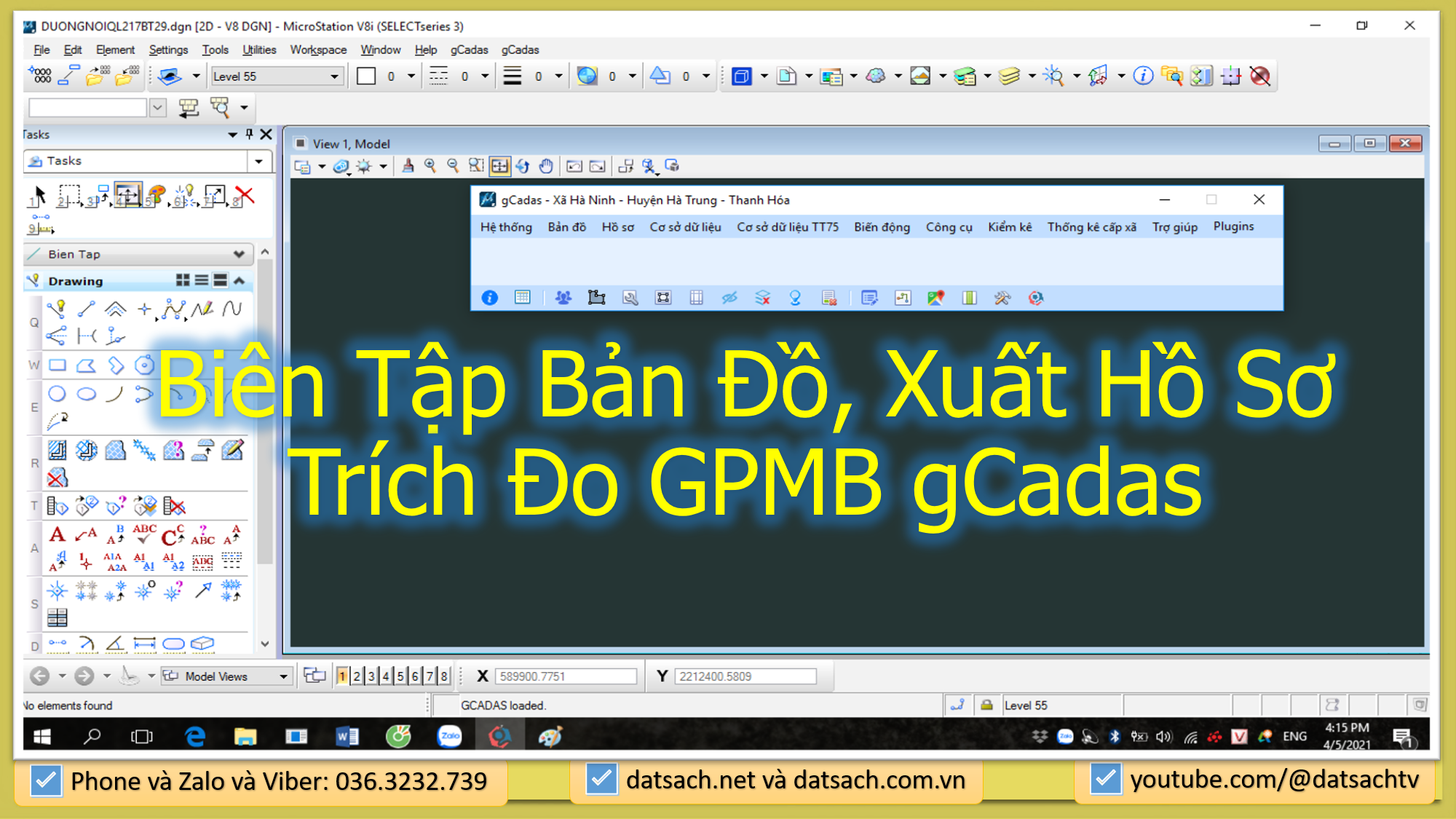 Biên Tập Bản Đồ, Xuất Hồ Sơ Trích Đo GPMB gCadas