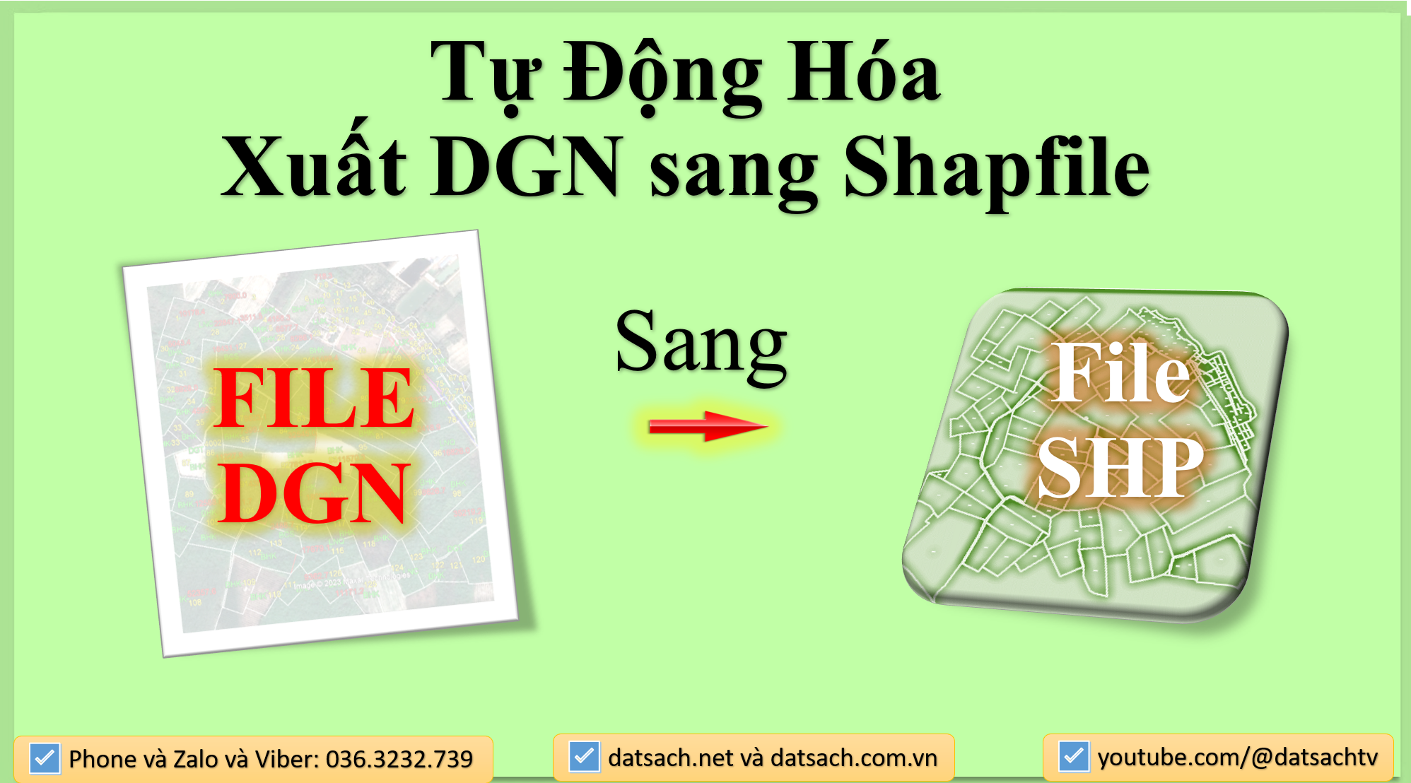 Tự Động Hóa Xuất DGN sang Shapfile
