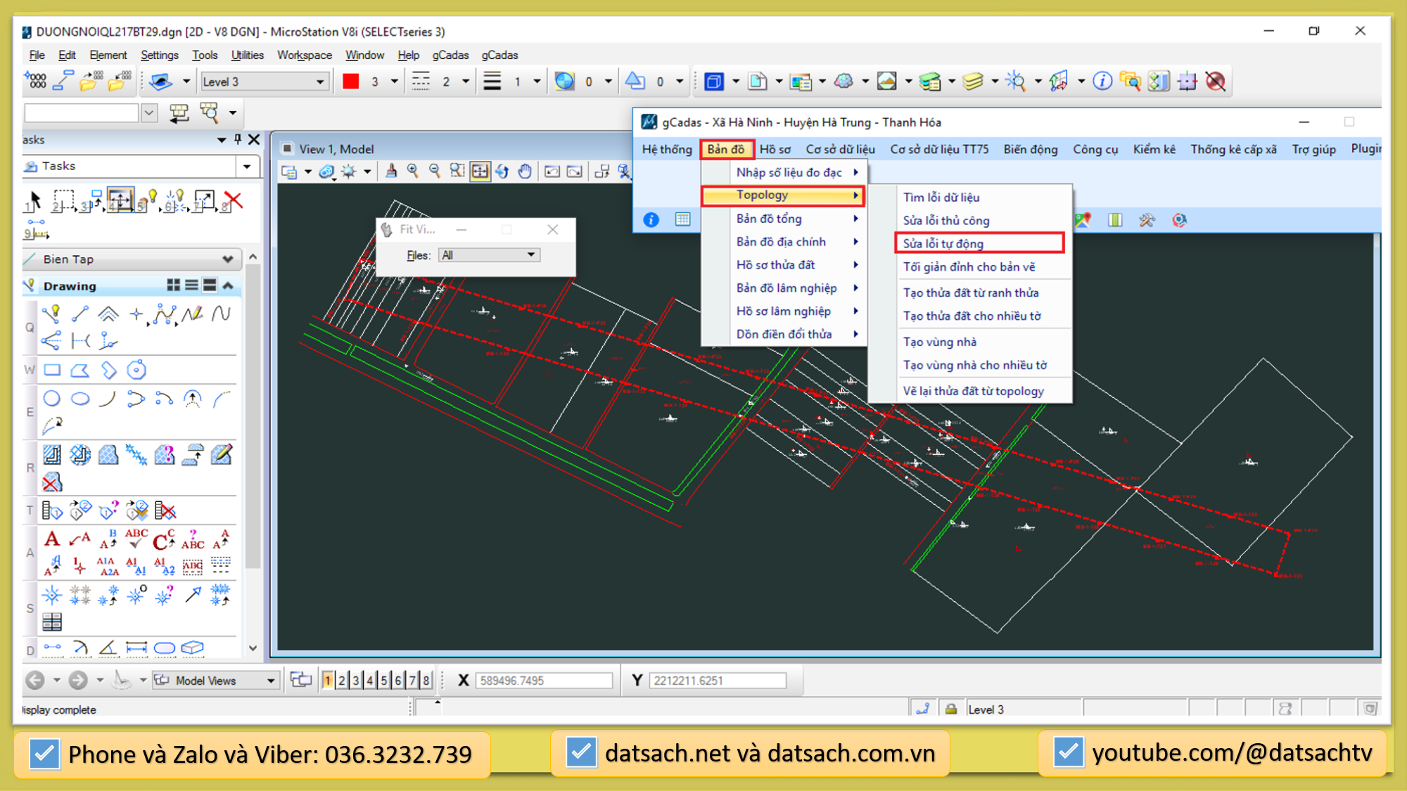 Biên Tập Bản Đồ, Xuất Hồ Sơ Trích Đo GPMB gCadas