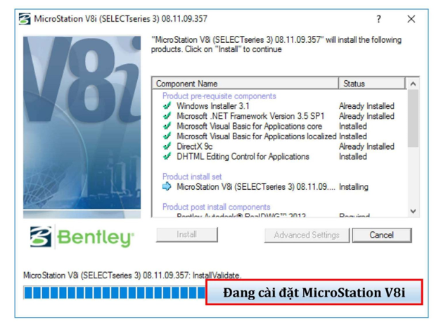 Hướng dẫn cài đặt phần mềm Microsation V8i bằng hình ảnh 11 Hướng dẫn cài đặt phần mềm Microsation V8i bằng hình ảnh