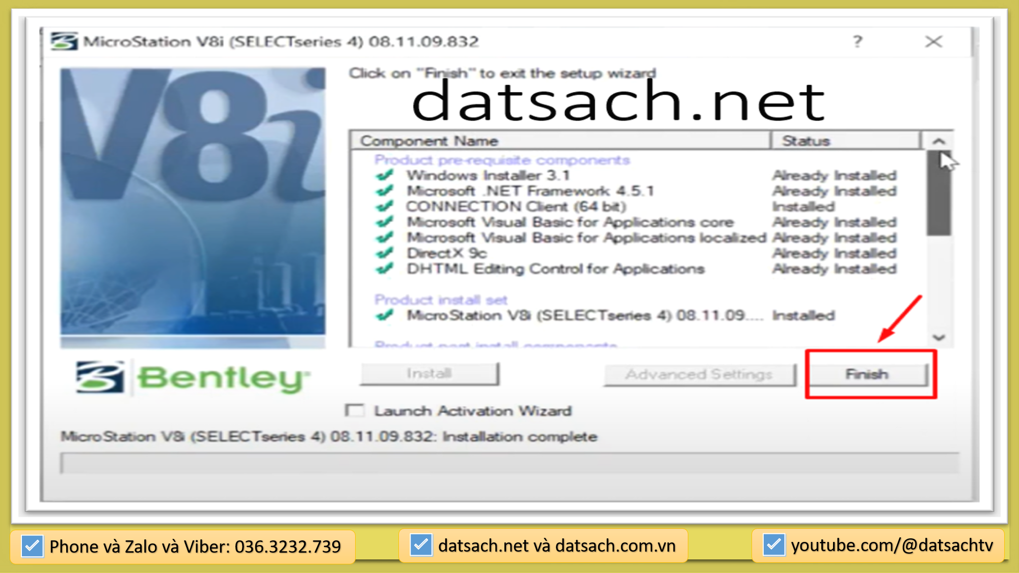 Hướng dẫn cài đặt MicroSation V8i_SS3_V8i SS3 8.11.09.357 và Bộ Cài Đặt Đầy Đủ font chữ, VN2000 12 Hướng dẫn cài đặt MicroSation V8i_SS3_V8i SS3 8.11.09.357 và Bộ Cài Đặt Đầy Đủ font chữ, VN2000