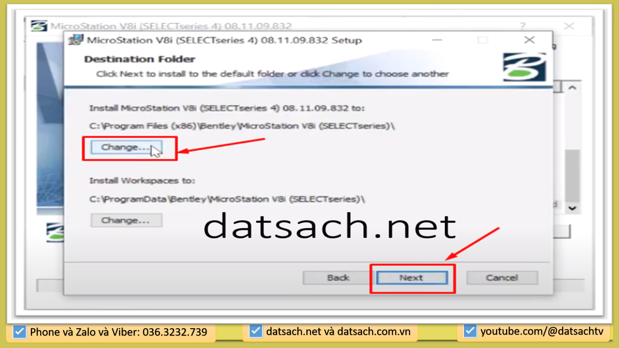 Hướng dẫn cài đặt MicroSation V8i_SS3_V8i SS3 8.11.09.357 và Bộ Cài Đặt Đầy Đủ font chữ, VN2000 8 Hướng dẫn cài đặt MicroSation V8i_SS3_V8i SS3 8.11.09.357 và Bộ Cài Đặt Đầy Đủ font chữ, VN2000