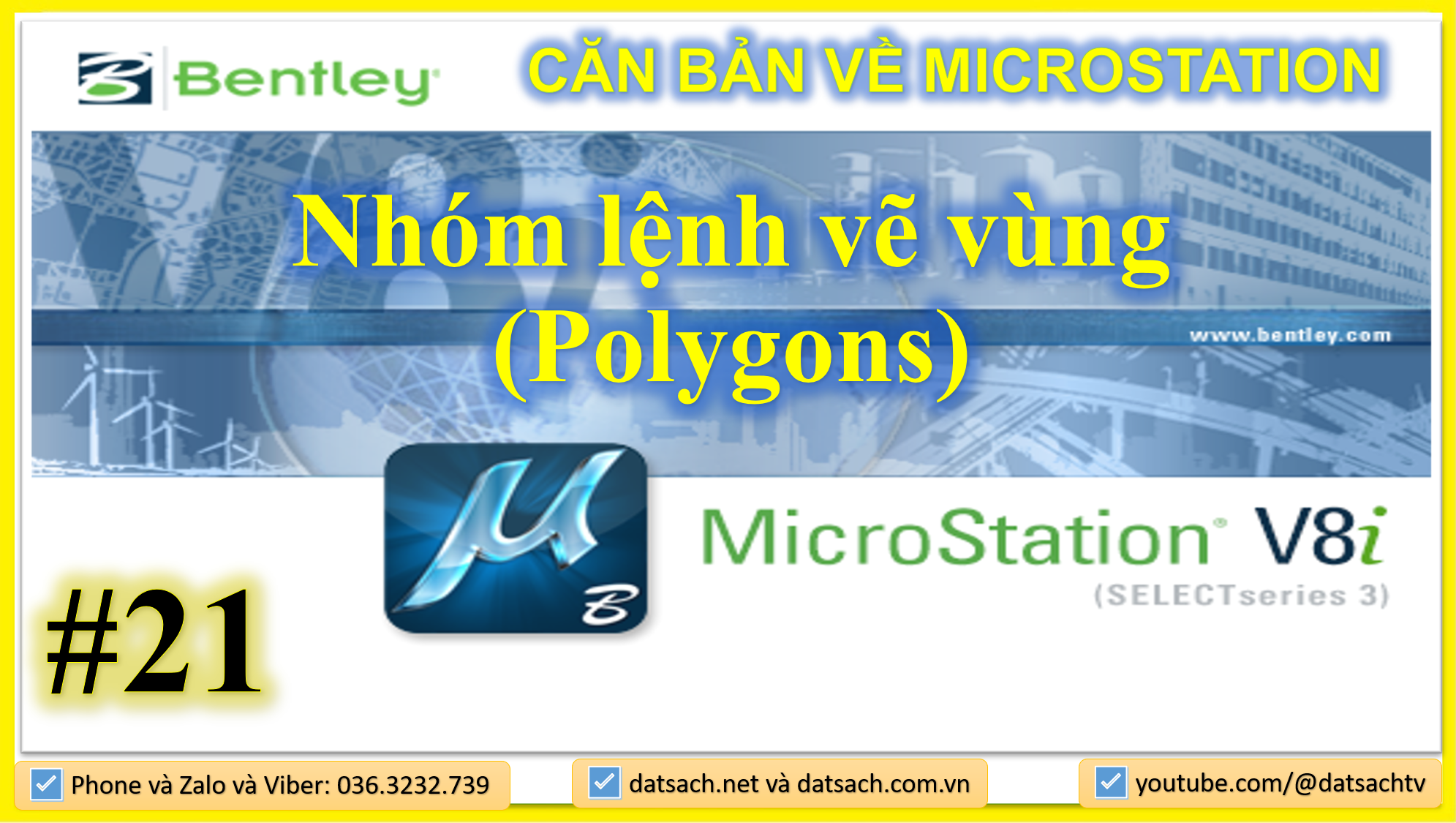 🎯 II.21. LỆNH VẼ THANH MAIN_Nhóm lệnh vẽ vùng (Polygons)_trong Microsation V8i