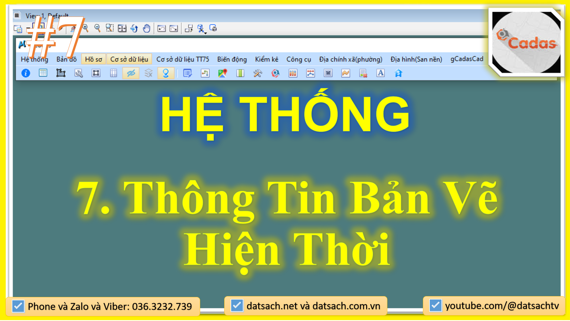 ⭐ 7. HỆ THỐNG_Thông Tin Bản Vẽ Hiện Thời trong Ứng Dụng gCadas Mới