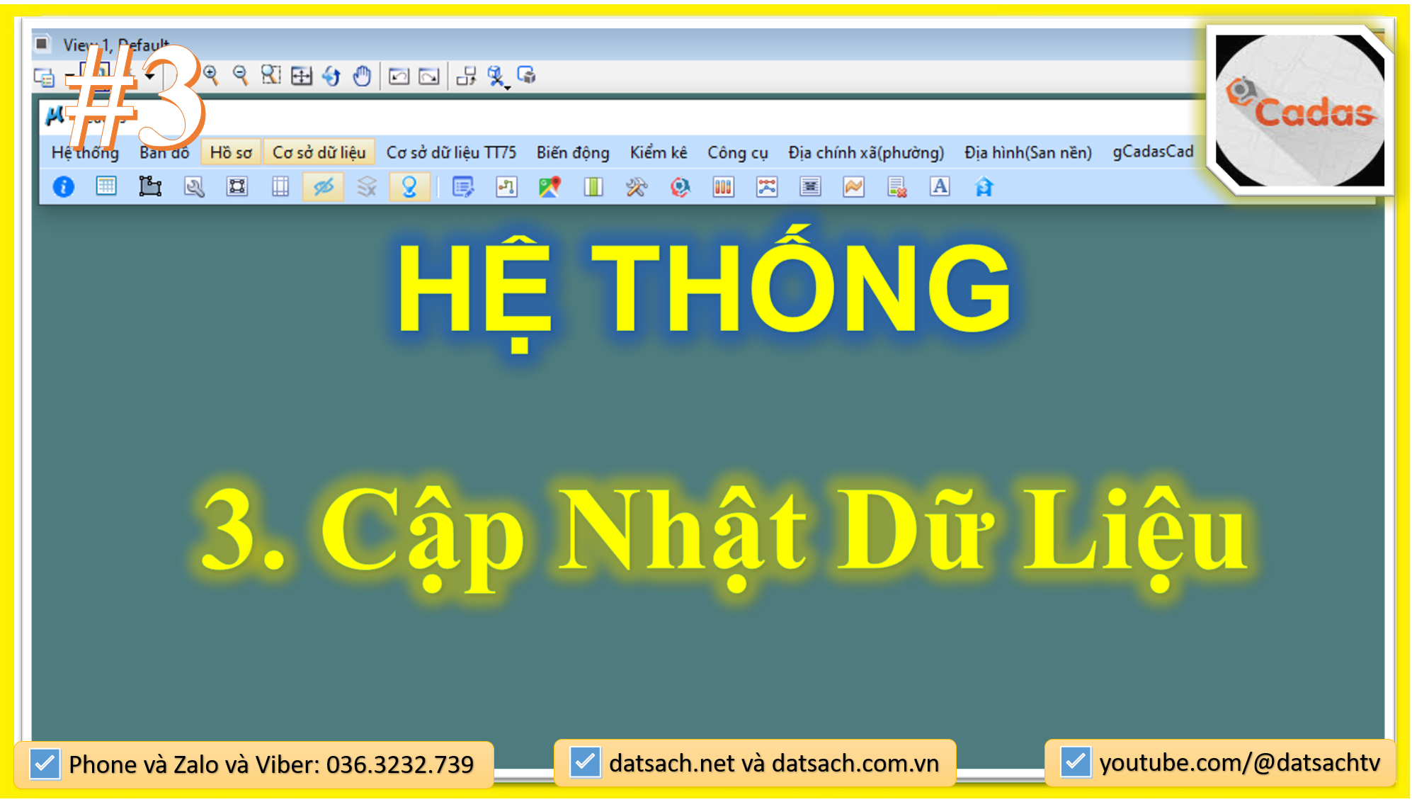 ⭐ 3. HỆ THỐNG_Cập Nhật Dữ Liệu trong Ứng Dụng gCadas Mới