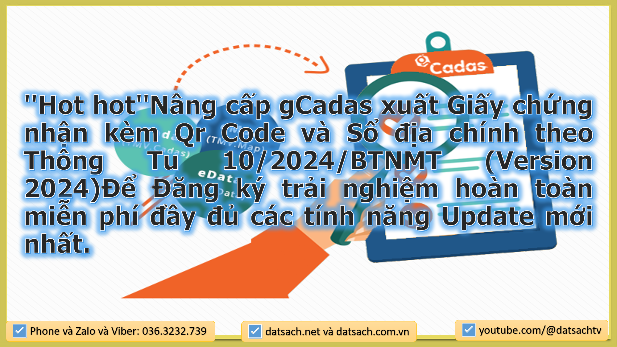 gCadas xuất Giấy chứng nhận kèm Qr Code