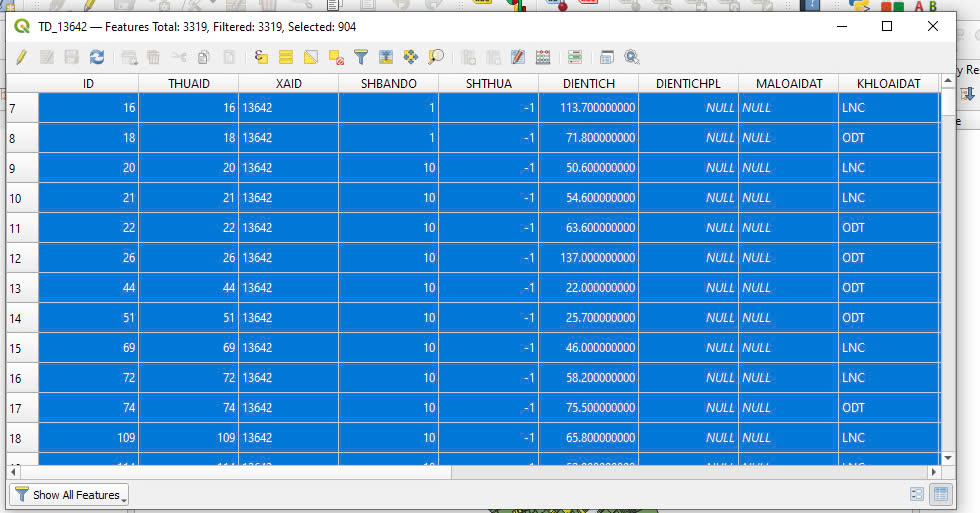 Xử Lý Đối với số thửa dạng vừa chữ, vừa số khi xuất shapfile sẽ bị âm trong gCadas