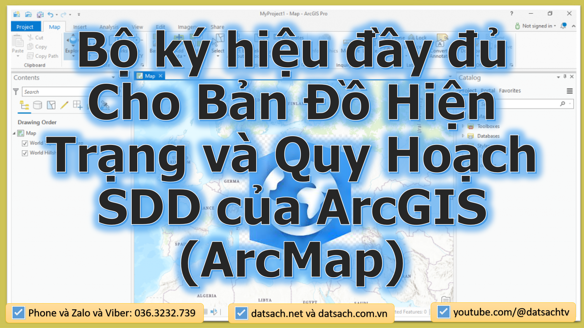 Tải Bộ ký hiệu đầy đủ Cho Bản Đồ Hiện Trạng và Quy Hoạch SDD của ArcGIS (ArcMap)