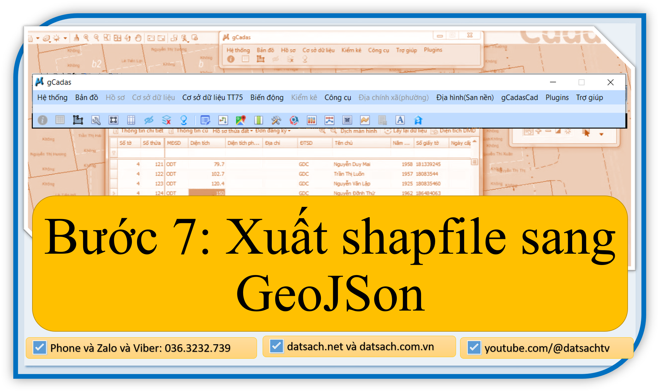 Quy Trình Chuyển DWG AutoCad sang Shapfile bằng gCadas