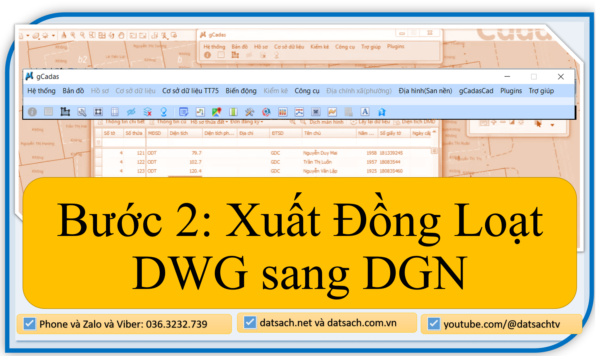 Quy Trình Chuyển DWG AutoCad sang Shapfile bằng gCadas