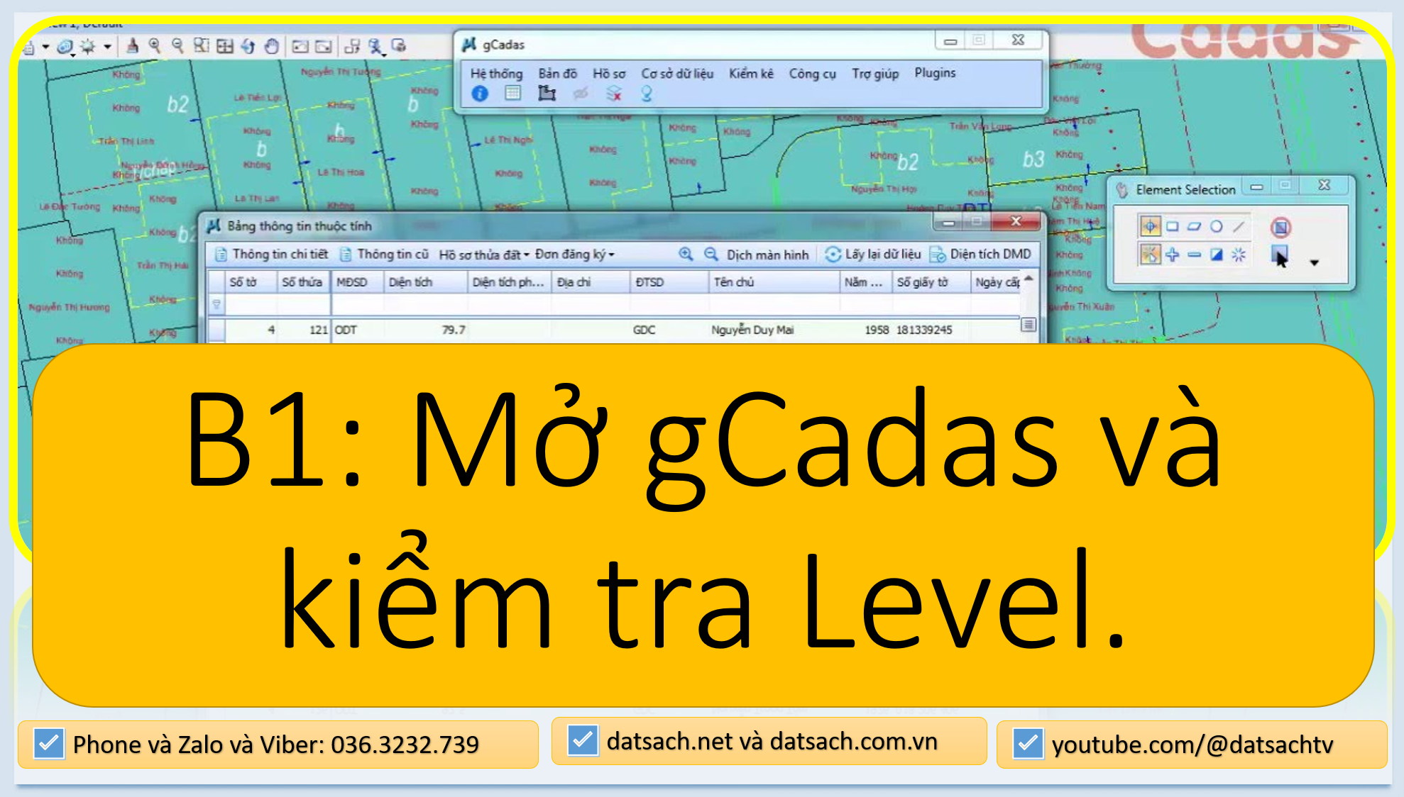 Hướng dẫn Quy Trình Mẫu Xuất Microstaion DGN sang SHAPFILE bằng gCadas tại datsach.net 2 Hướng dẫn Quy Trình Mẫu Xuất Microstaion DGN sang SHAPFILE bằng gCadas tại datsach.net