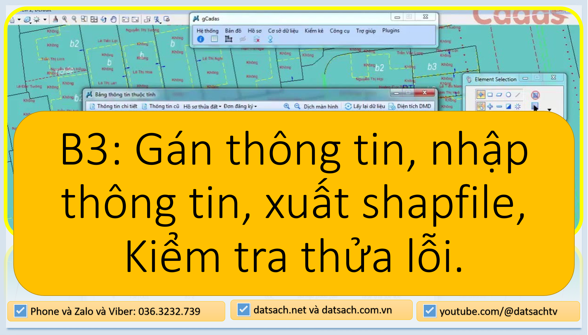 Hướng dẫn Quy Trình Mẫu Xuất Microstaion DGN sang SHAPFILE bằng gCadas tại datsach.net 4 Hướng dẫn Quy Trình Mẫu Xuất Microstaion DGN sang SHAPFILE bằng gCadas tại datsach.net