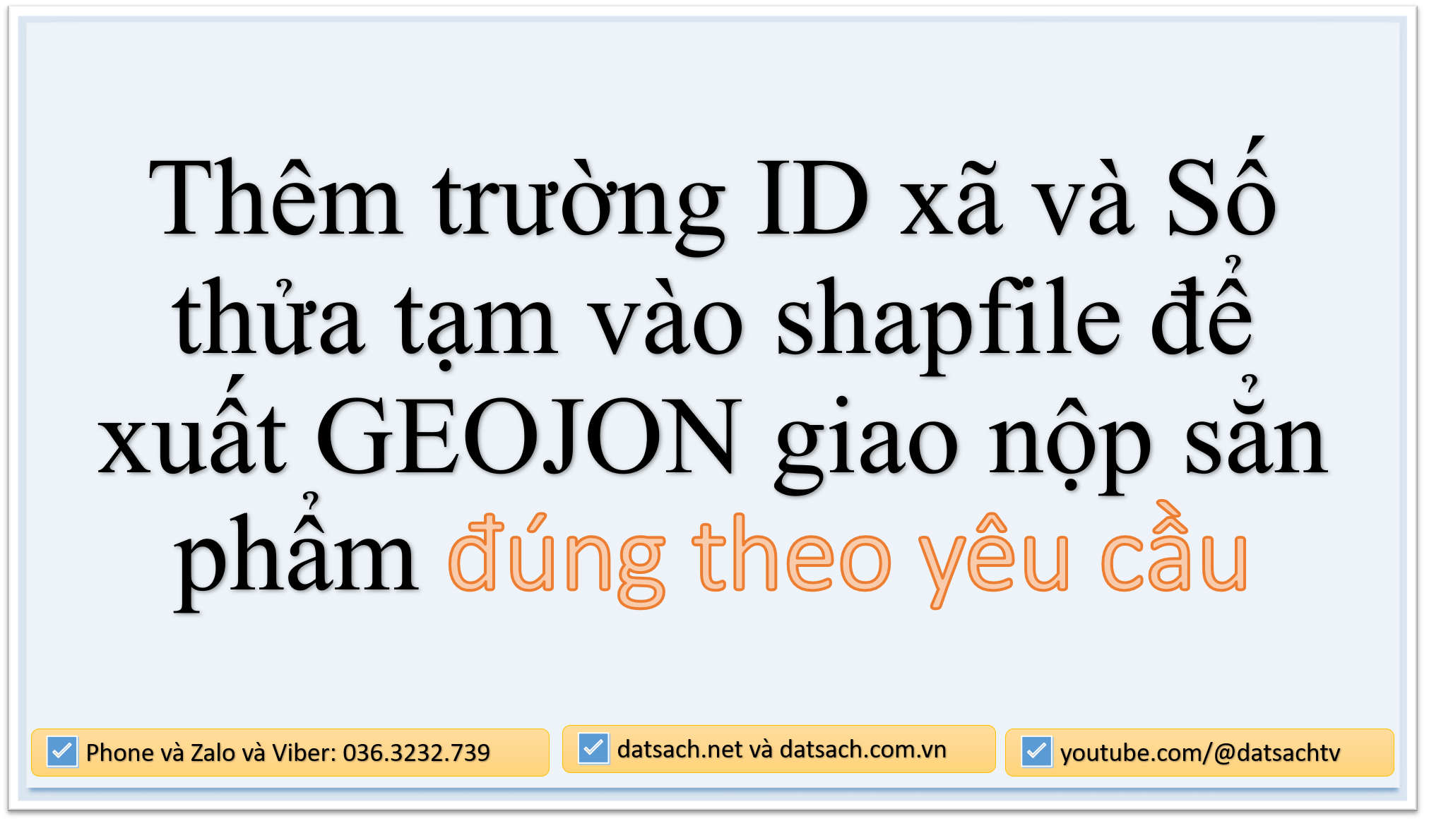 Thêm trường ID xã và Số thửa tạm