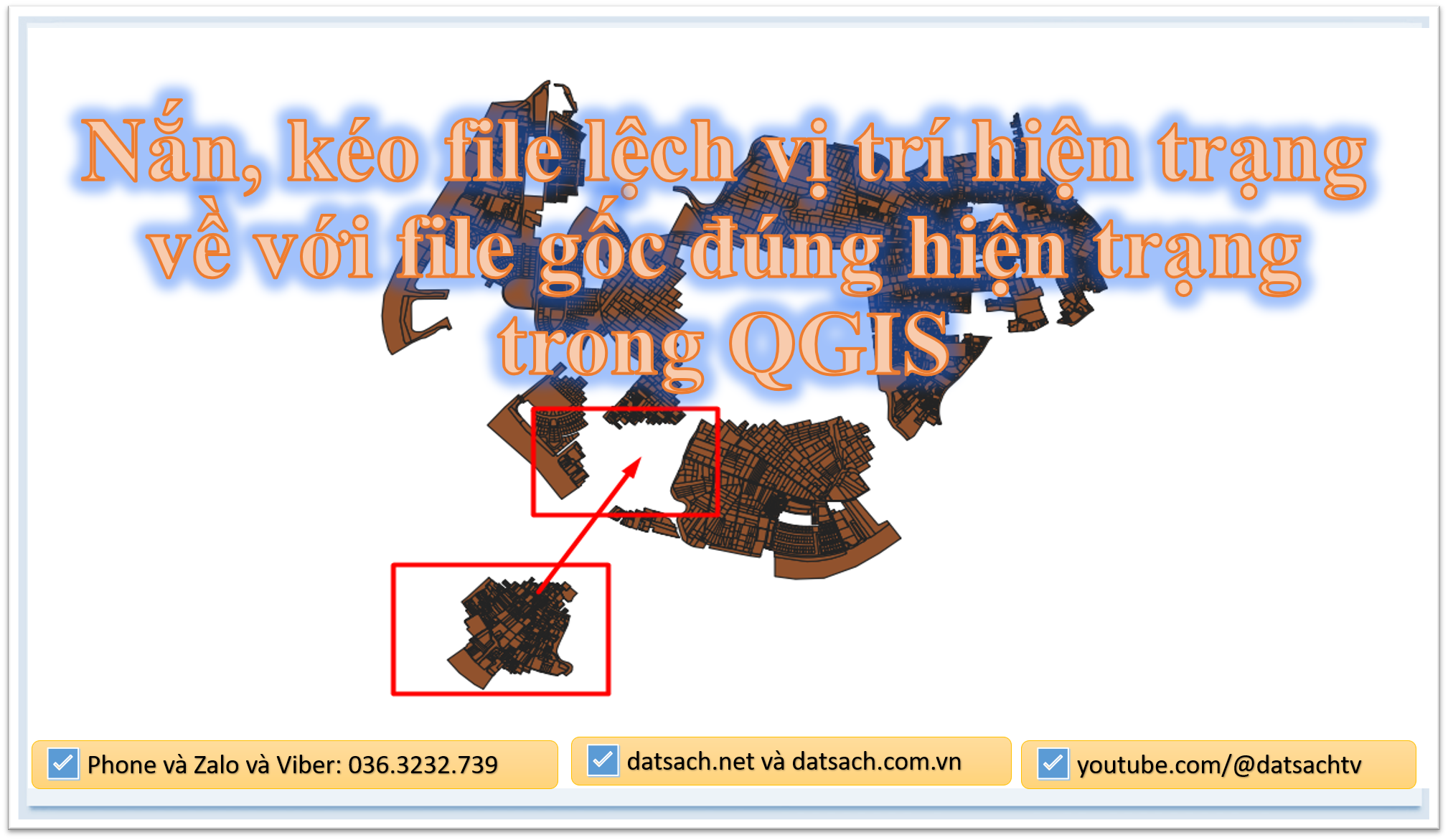 ✍️. Bước Bổ Sung: Nắn, kéo file lệch vị trí hiện trạng về với file gốc đúng hiện trạng trong QGIS