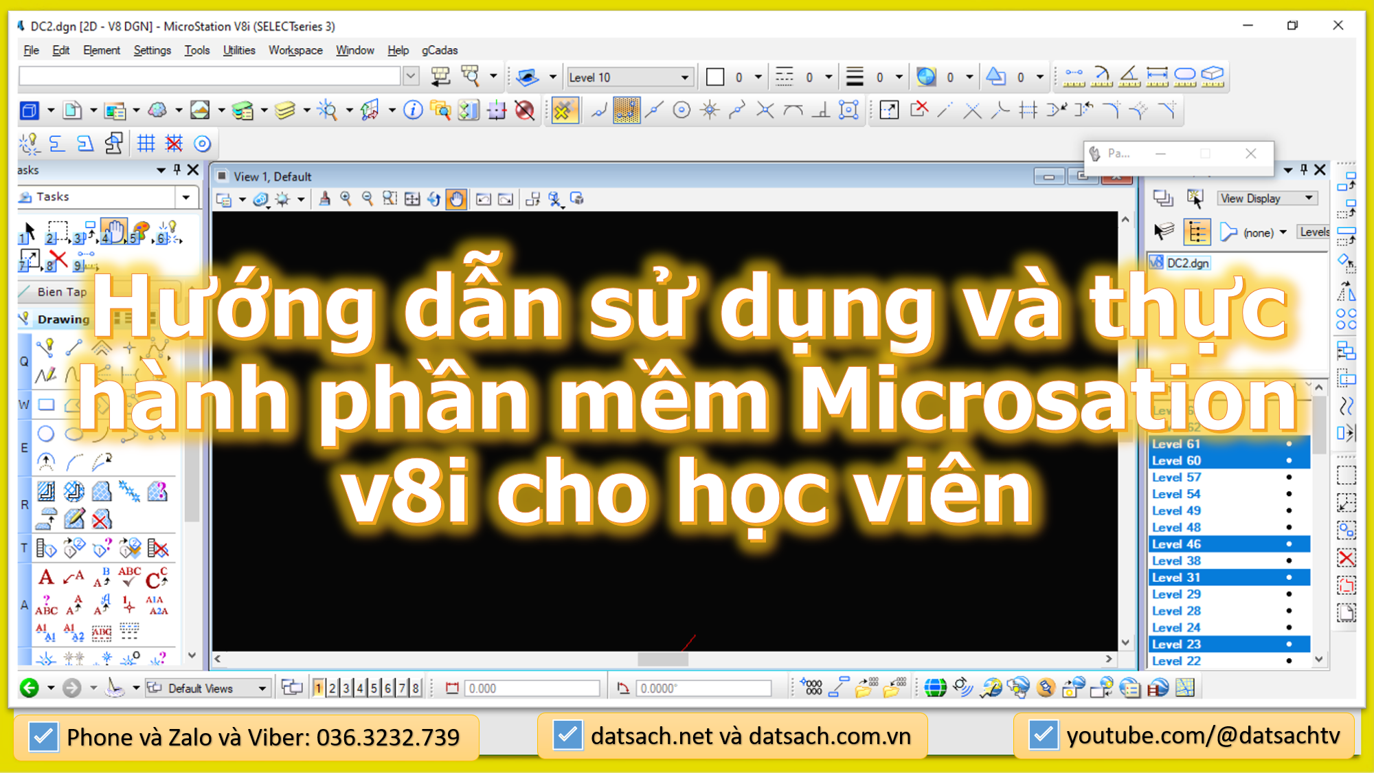 Hướng dẫn sử dụng và thực hành phần mềm Microsation v8i cho học viên 1 Hướng dẫn sử dụng và thực hành phần mềm Microsation v8i cho học viên