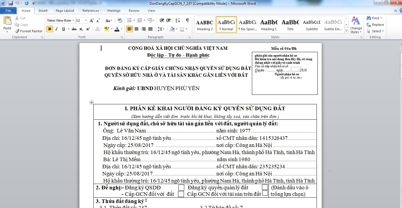 Quy trình thành lập bản đồ – kê khai đăng ký, CGCN QSDĐ – xây dựng CSDL địa chính theo thông tư 05