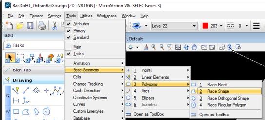 Hướng dẫn sử dụng và thực hành phần mềm Microsation v8i cho học viên 115 Hướng dẫn sử dụng và thực hành phần mềm Microsation v8i cho học viên