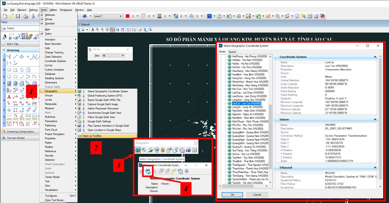Hướng dẫn sử dụng và thực hành phần mềm Microsation v8i cho học viên 122 Hướng dẫn sử dụng và thực hành phần mềm Microsation v8i cho học viên