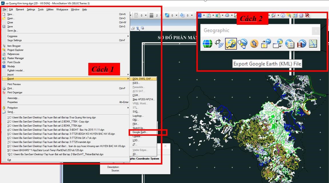 Hướng dẫn sử dụng và thực hành phần mềm Microsation v8i cho học viên 123 Hướng dẫn sử dụng và thực hành phần mềm Microsation v8i cho học viên