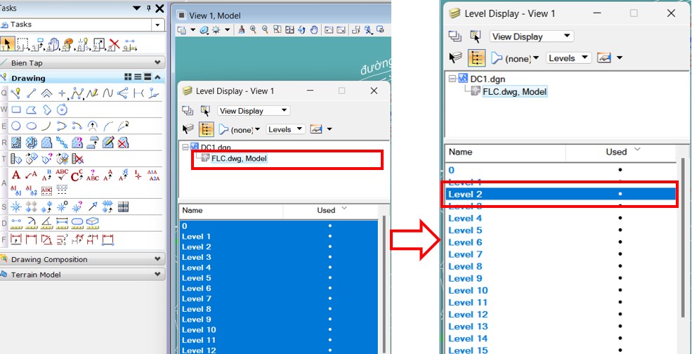 Hướng dẫn sử dụng và thực hành phần mềm Microsation v8i cho học viên 130 Hướng dẫn sử dụng và thực hành phần mềm Microsation v8i cho học viên