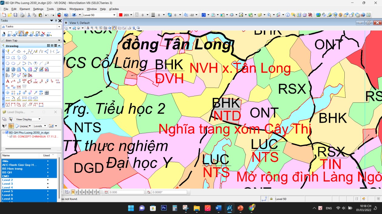 Hướng dẫn sử dụng và thực hành phần mềm Microsation v8i cho học viên 142 Hướng dẫn sử dụng và thực hành phần mềm Microsation v8i cho học viên