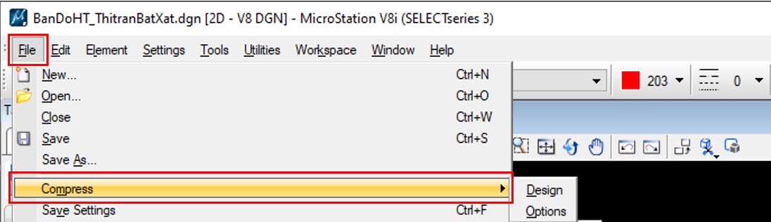 Hướng dẫn sử dụng và thực hành phần mềm Microsation v8i cho học viên 17 Hướng dẫn sử dụng và thực hành phần mềm Microsation v8i cho học viên