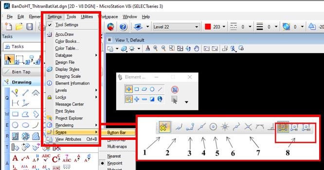 Hướng dẫn sử dụng và thực hành phần mềm Microsation v8i cho học viên 31 Hướng dẫn sử dụng và thực hành phần mềm Microsation v8i cho học viên
