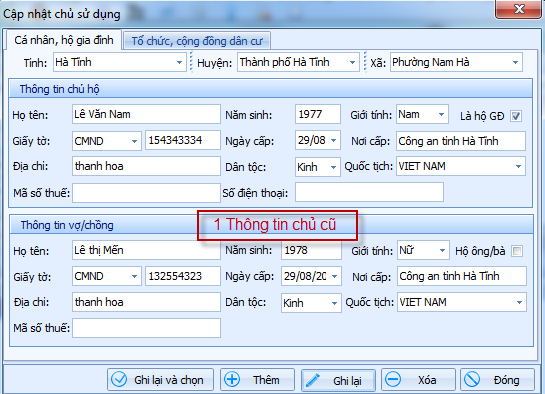 gCadas – phần mềm hỗ trợ việc trích lục thửa đất, hoàn thiện hồ sơ phục vụ Địa chính xã VPDK Cấp Huyện và Thống kê - kiểm kê đất đai