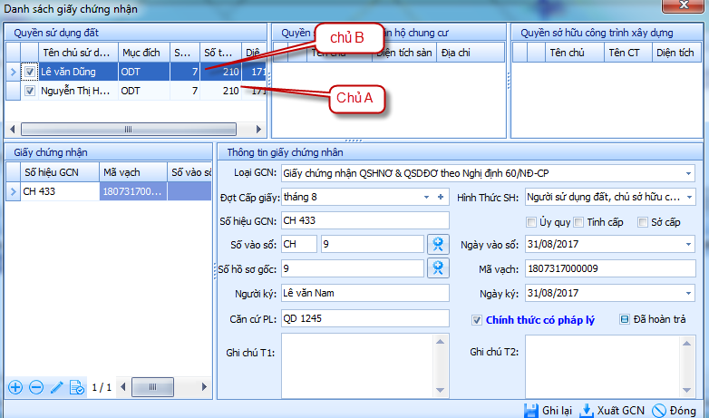 gCadas – phần mềm hỗ trợ việc trích lục thửa đất, hoàn thiện hồ sơ phục vụ Địa chính xã VPDK Cấp Huyện và Thống kê - kiểm kê đất đai