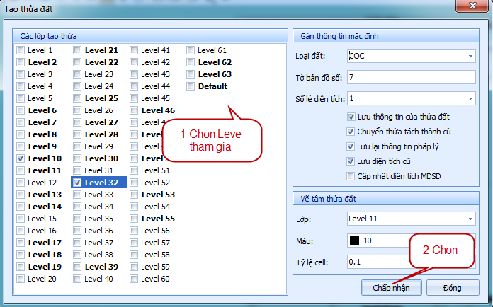 gCadas – phần mềm hỗ trợ việc trích lục thửa đất, hoàn thiện hồ sơ phục vụ Địa chính xã VPDK Cấp Huyện và Thống kê - kiểm kê đất đai