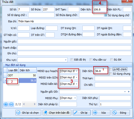 gCadas – phần mềm hỗ trợ việc trích lục thửa đất, hoàn thiện hồ sơ phục vụ Địa chính xã VPDK Cấp Huyện và Thống kê - kiểm kê đất đai