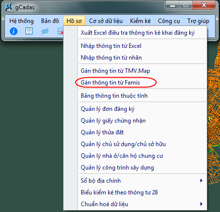 gCadas – phần mềm hỗ trợ thành lập BĐĐC, đăng ký cấp GCNQSDĐ, xây dựng CSDL địa chính và Thống kê - kiểm kê đất đai.