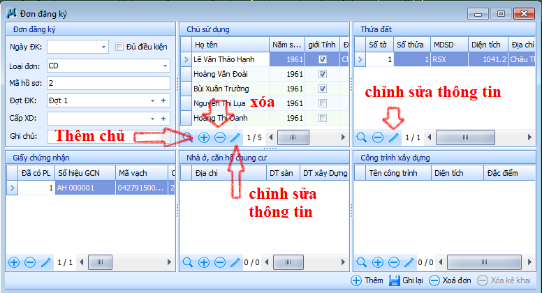 gCadas – phần mềm hỗ trợ thành lập BĐĐC, đăng ký cấp GCNQSDĐ, xây dựng CSDL địa chính và Thống kê - kiểm kê đất đai.