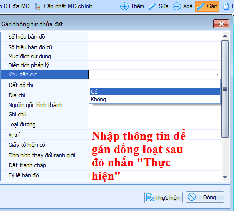 gCadas – phần mềm hỗ trợ thành lập BĐĐC, đăng ký cấp GCNQSDĐ, xây dựng CSDL địa chính và Thống kê - kiểm kê đất đai.