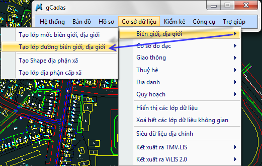 gCadas – phần mềm hỗ trợ thành lập BĐĐC, đăng ký cấp GCNQSDĐ, xây dựng CSDL địa chính và Thống kê - kiểm kê đất đai.