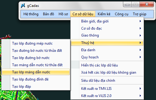 gCadas – phần mềm hỗ trợ thành lập BĐĐC, đăng ký cấp GCNQSDĐ, xây dựng CSDL địa chính và Thống kê - kiểm kê đất đai.