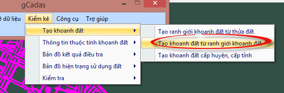 gCadas – phần mềm hỗ trợ thành lập BĐĐC, đăng ký cấp GCNQSDĐ, xây dựng CSDL địa chính và Thống kê - kiểm kê đất đai.
