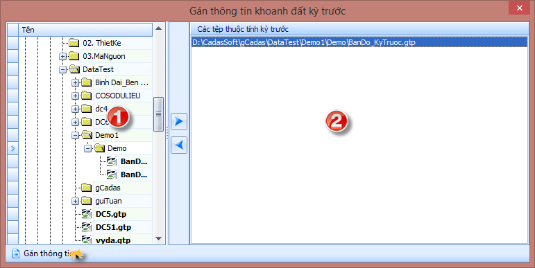 gCadas – phần mềm hỗ trợ thành lập BĐĐC, đăng ký cấp GCNQSDĐ, xây dựng CSDL địa chính và Thống kê - kiểm kê đất đai.
