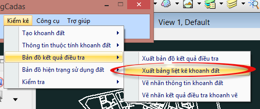 gCadas – phần mềm hỗ trợ thành lập BĐĐC, đăng ký cấp GCNQSDĐ, xây dựng CSDL địa chính và Thống kê - kiểm kê đất đai.
