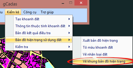 gCadas – phần mềm hỗ trợ thành lập BĐĐC, đăng ký cấp GCNQSDĐ, xây dựng CSDL địa chính và Thống kê - kiểm kê đất đai.