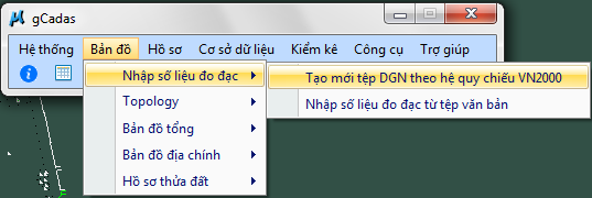 gCadas – phần mềm hỗ trợ thành lập BĐĐC, đăng ký cấp GCNQSDĐ, xây dựng CSDL địa chính và Thống kê - kiểm kê đất đai.