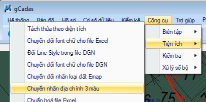 gCadas – phần mềm hỗ trợ thành lập BĐĐC, đăng ký cấp GCNQSDĐ, xây dựng CSDL địa chính và Thống kê - kiểm kê đất đai.